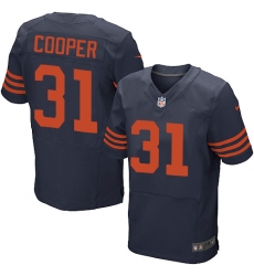 Men's Nike Chicago Bears #31 Marcus Cooper Elite Navy Blue Alternate NFL Jersey