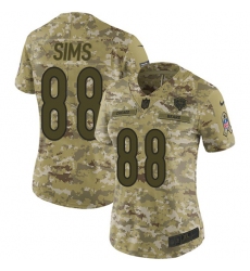 Women's Nike Chicago Bears #88 Dion Sims Limited Camo 2018 Salute to Service NFL Jersey
