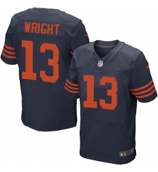 Men's Nike Chicago Bears #13 Kendall Wright Elite Navy Blue Alternate NFL Jersey