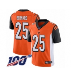 Men's Cincinnati Bengals #25 Giovani Bernard Orange Alternate Vapor Untouchable Limited Player 100th Season Football Jersey
