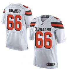 Men's Nike Cleveland Browns #66 Spencer Drango Elite White NFL Jersey