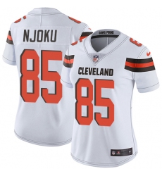 Women's Nike Cleveland Browns #85 David Njoku Elite White NFL Jersey