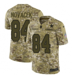 Men's Nike Dallas Cowboys #84 Jay Novacek Limited Camo 2018 Salute to Service NFL Jersey