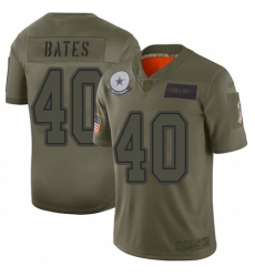 Women's Dallas Cowboys #40 Bill Bates Limited Camo 2019 Salute to Service Football Jersey