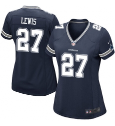 Women's Nike Dallas Cowboys #27 Jourdan Lewis Game Navy Blue Team Color NFL Jersey