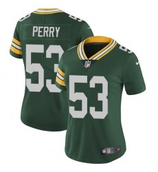 Women's Nike Green Bay Packers #53 Nick Perry Elite Green Team Color NFL Jersey
