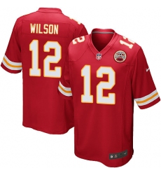 Men's Nike Kansas City Chiefs #12 Albert Wilson Game Red Team Color NFL Jersey