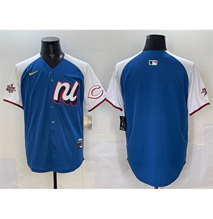 Men's National League Cincinnati Reds Blank Blue Alternate 2025 All-Star Edition Limited Stitched Baseball Jersey