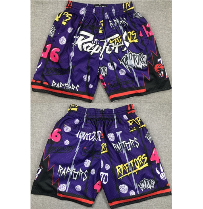 Men's Toronto Raptors Purple Shorts (Run Small)