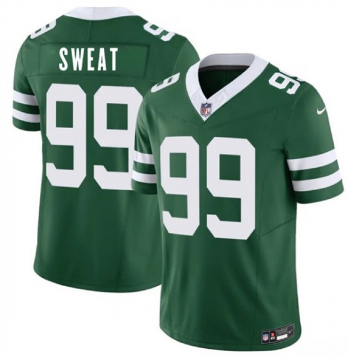 Men's New York Jets #99 T'Vondre Sweat Green 2026 F.U.S.E. Vapor Untouchable Limited Football Stitched Jersey