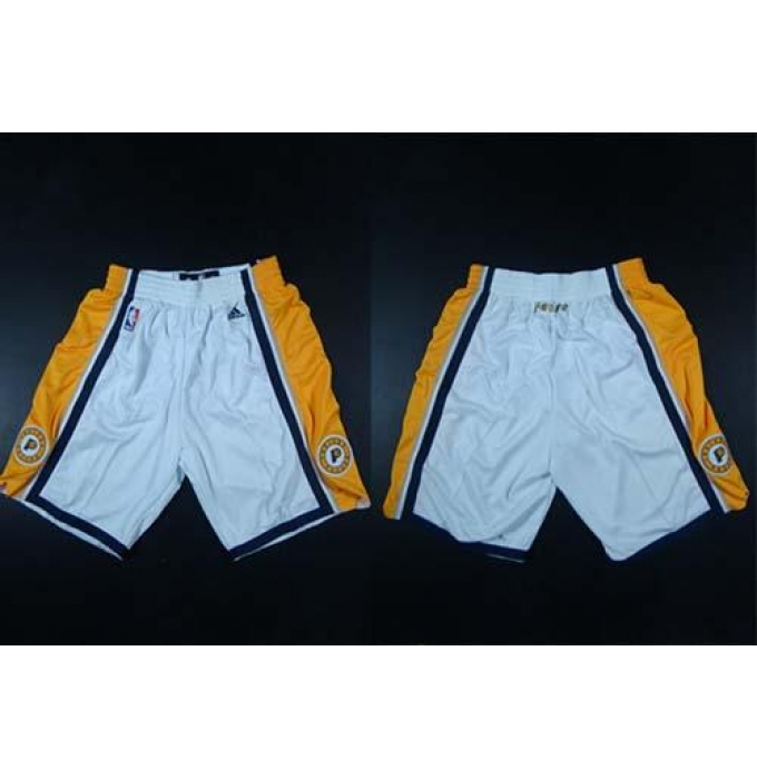 Men's Indiana Pacers White NBA Shorts